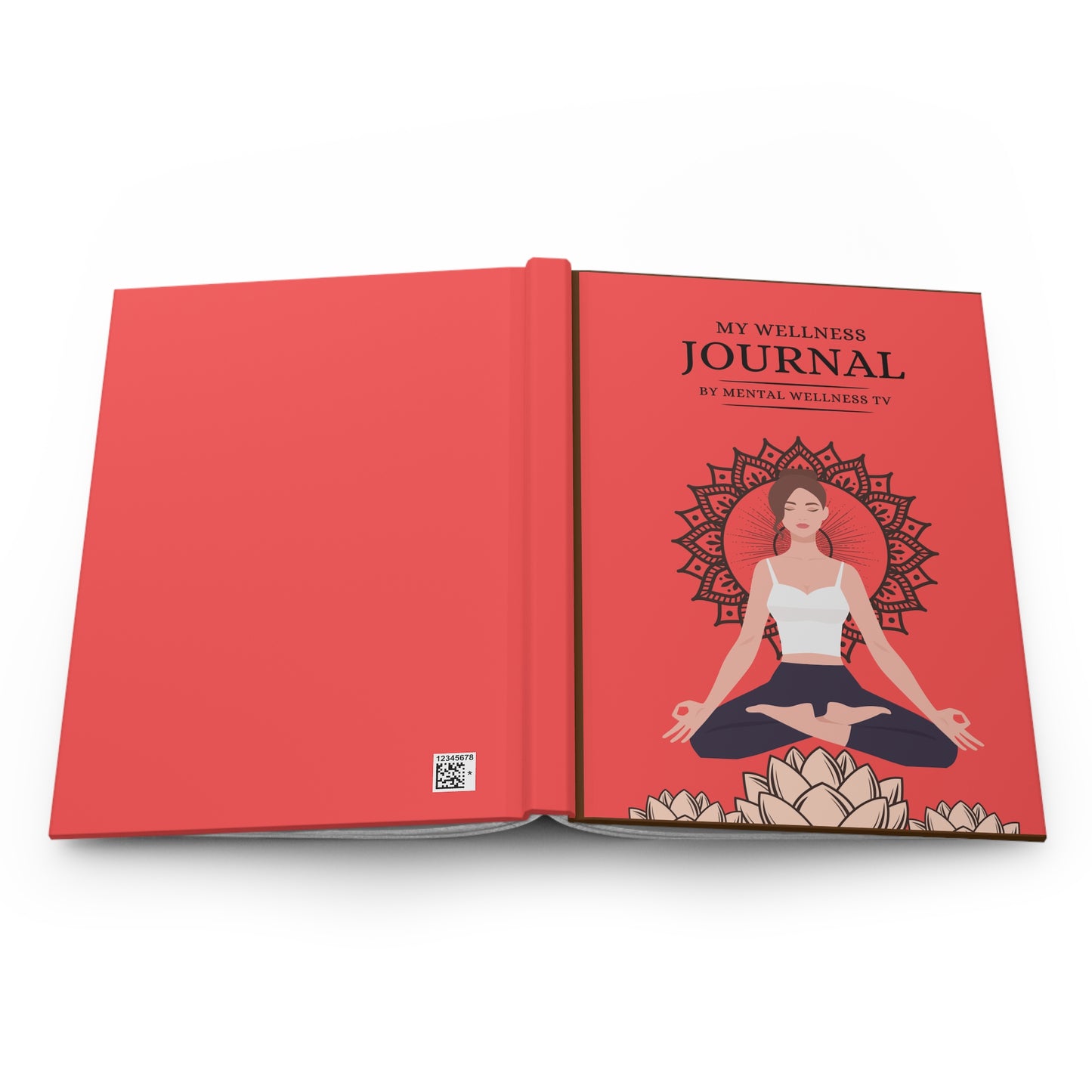 My Wellness Journal – Matte Hardcover Blank Notebook for Mindfulness, Self-Care, and Reflection