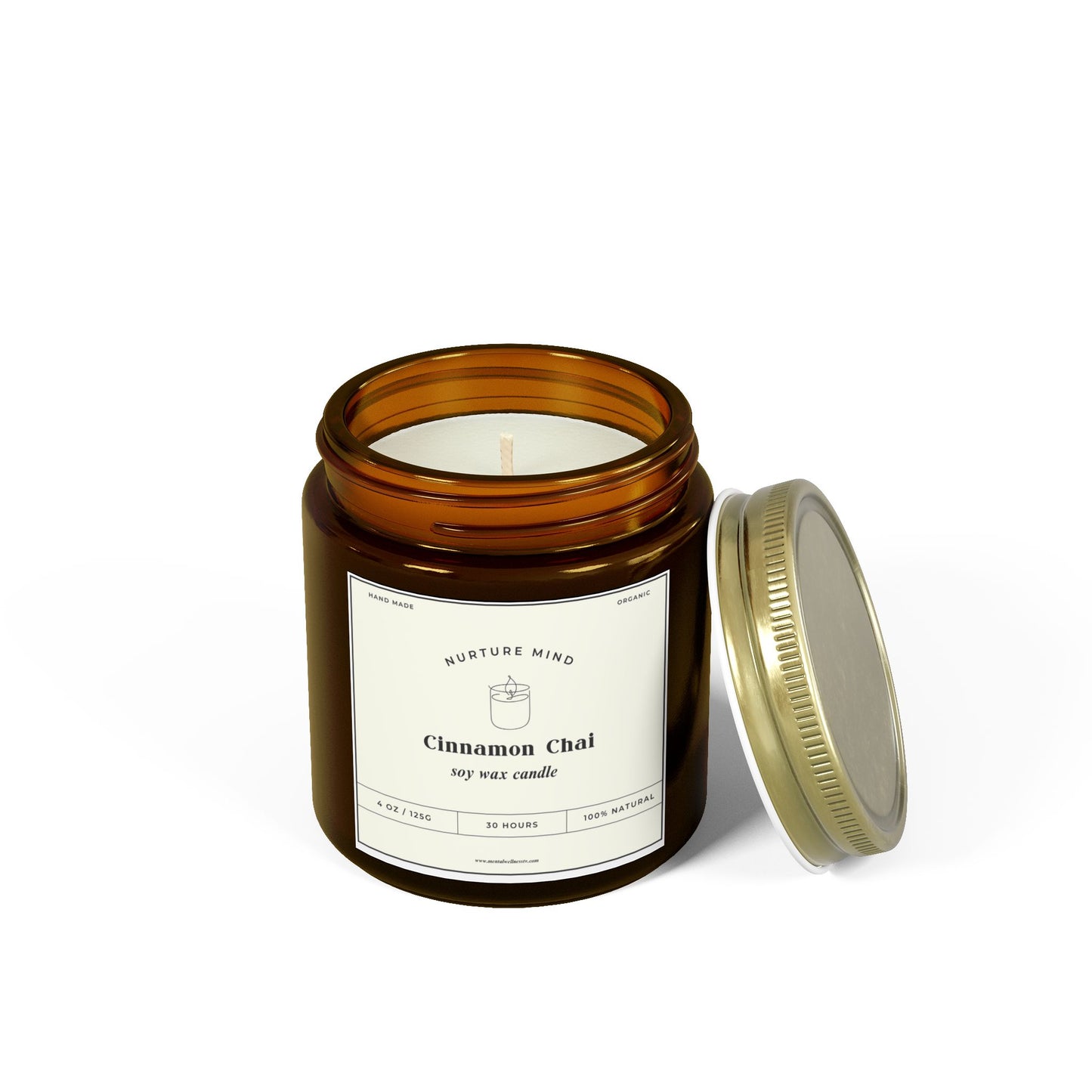 Luxury Hand-Poured Scented Candle - Cinnamon Chai