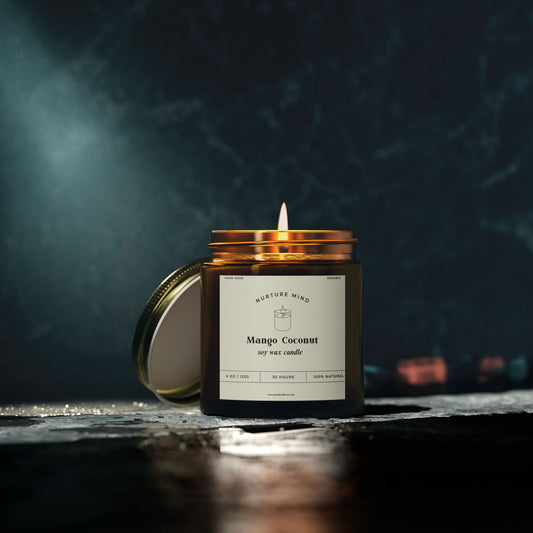 Luxury Hand-Poured Scented Candle - Mango