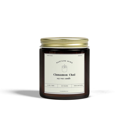 Luxury Hand-Poured Scented Candle - Cinnamon Chai